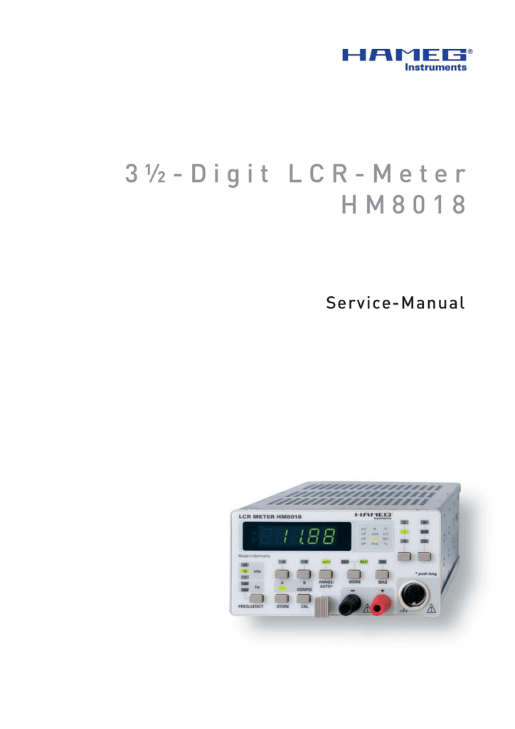 hameg hm 312 service manual